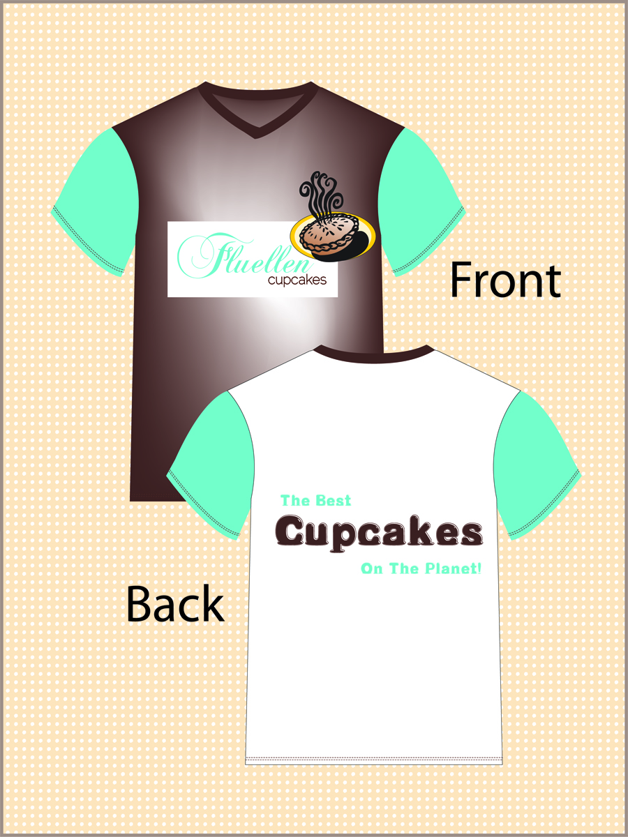 Diseño de Camiseta por Faizan Ahmed para Fluellen Cupcakes | Diseño #1784727