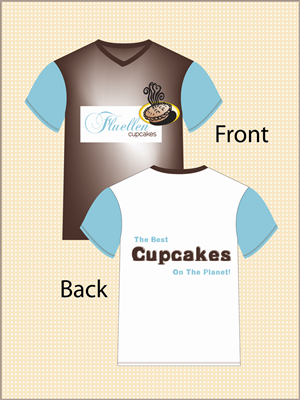 T-shirt Design by Faizan Ahmed for Fluellen Cupcakes | Design: #1784727