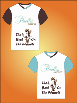 T-shirt Design by Faizan Ahmed for Fluellen Cupcakes | Design: #1788779