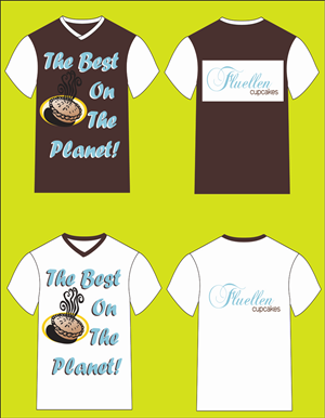 T-shirt Design by Faizan Ahmed for Fluellen Cupcakes | Design: #1788878