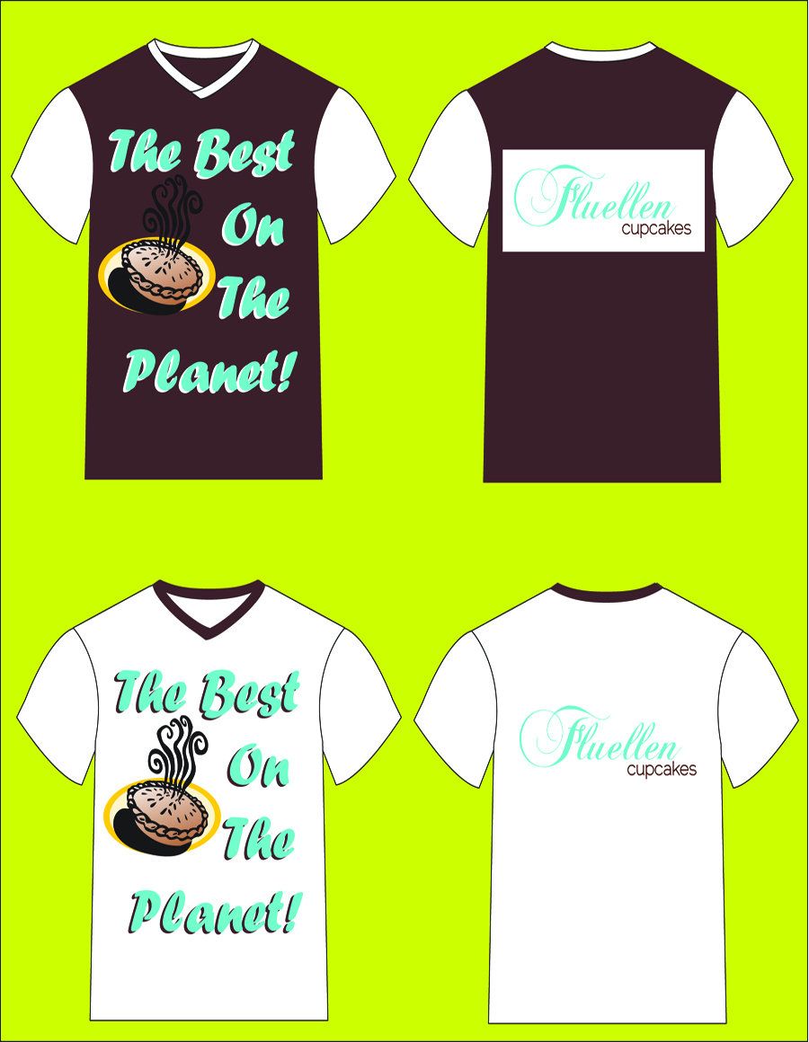 T-shirt Design by Faizan Ahmed for Fluellen Cupcakes | Design #1788906