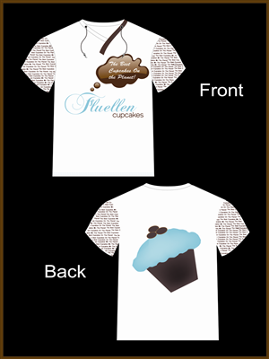T-shirt Design by Faizan Ahmed for Fluellen Cupcakes | Design: #1791294
