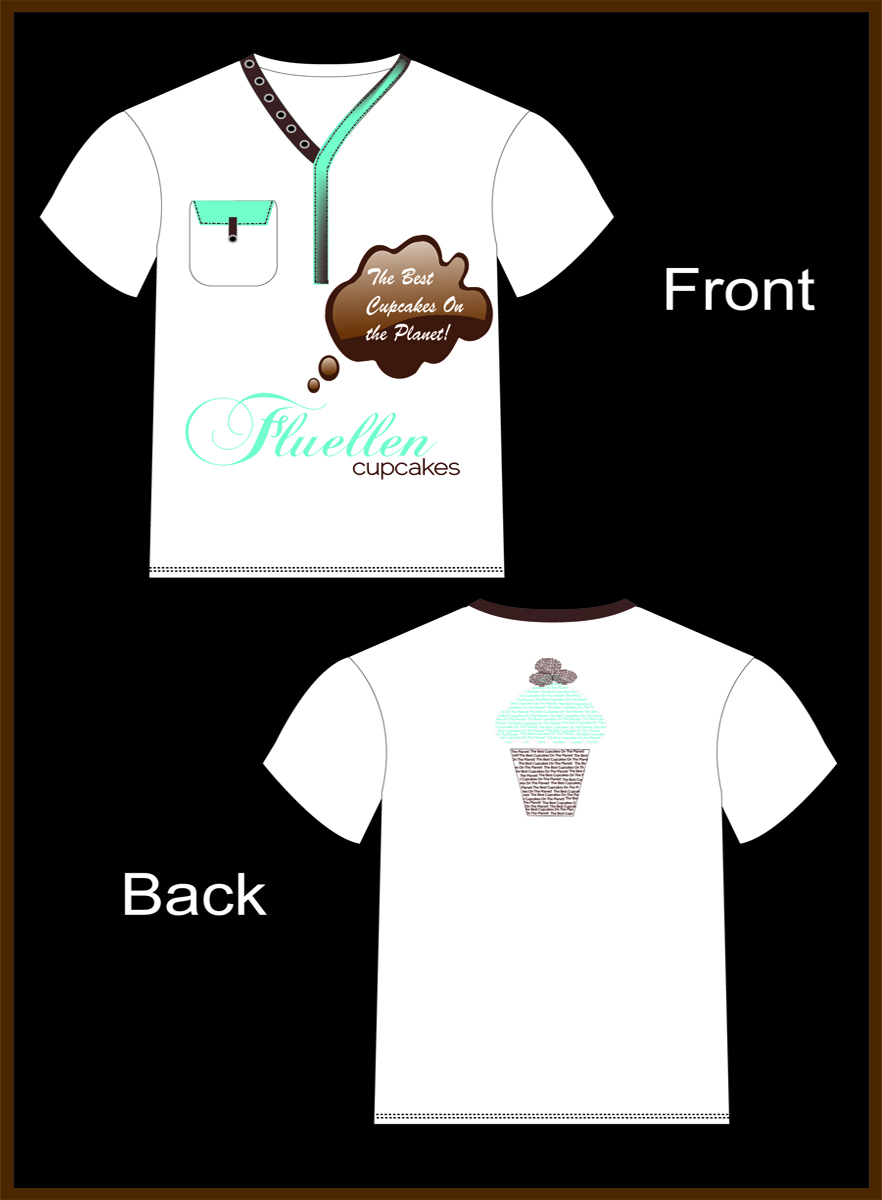 T-shirt Design by Faizan Ahmed for Fluellen Cupcakes | Design #1793035