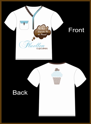 T-shirt Design by Faizan Ahmed for Fluellen Cupcakes | Design: #1793035