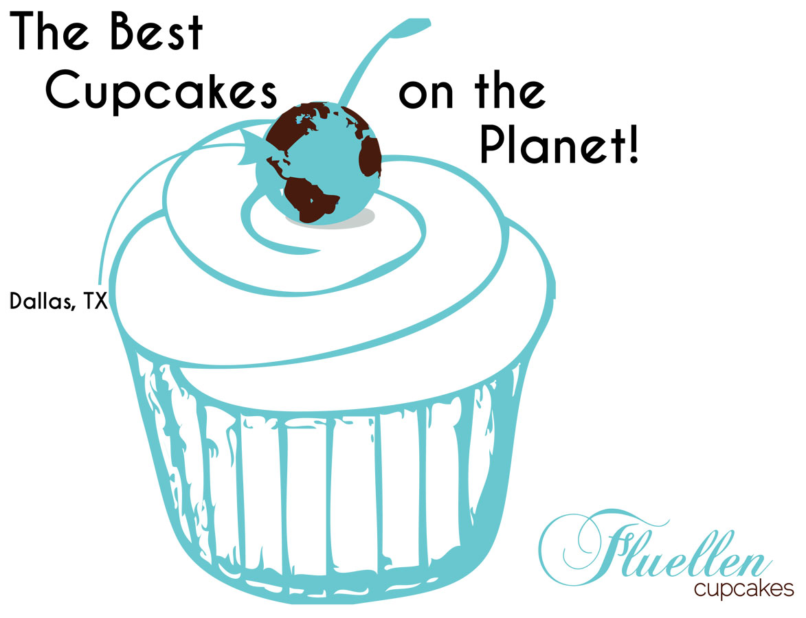 T-shirt Design by Kelly Crabtree for Fluellen Cupcakes | Design #1758550