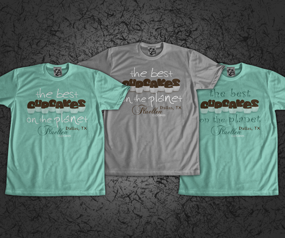 T-shirt Design by jd_teedesigns for Fluellen Cupcakes | Design #1765908