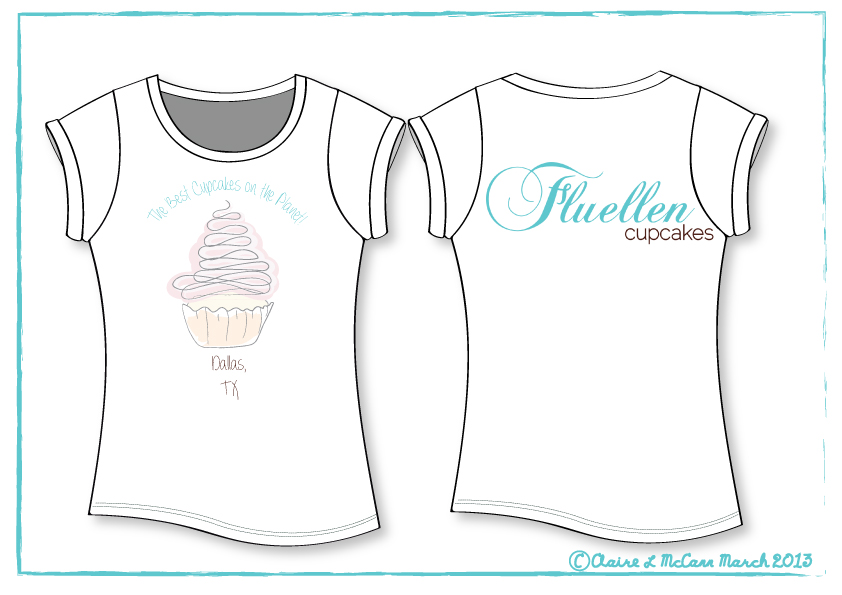 Design de T-shirt par Claire pour Fluellen Cupcakes | Design #1760328