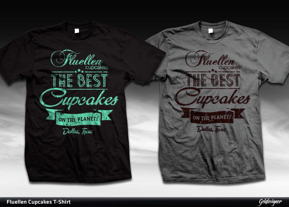 T-shirt Design by gekgrfx for Fluellen Cupcakes | Design #1770521