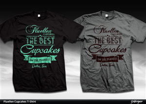 T-shirt Design by gekgrfx for Fluellen Cupcakes | Design: #1770521
