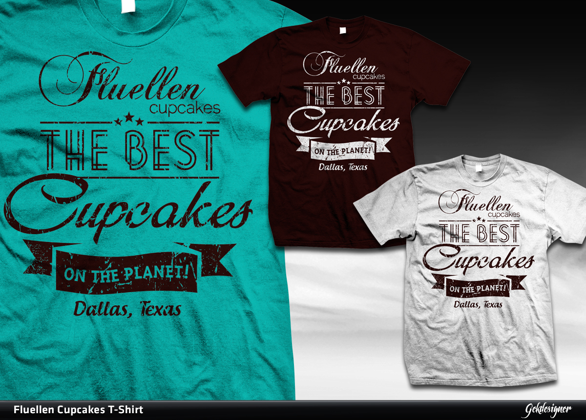 T-shirt Design by gekgrfx for Fluellen Cupcakes | Design #1799230