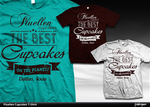 T-shirt Design by gekgrfx for Fluellen Cupcakes | Design: #1799230