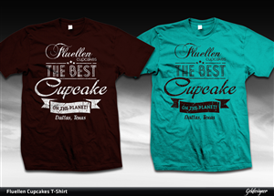 Fluellen Cupcakes T-shirt Design Project