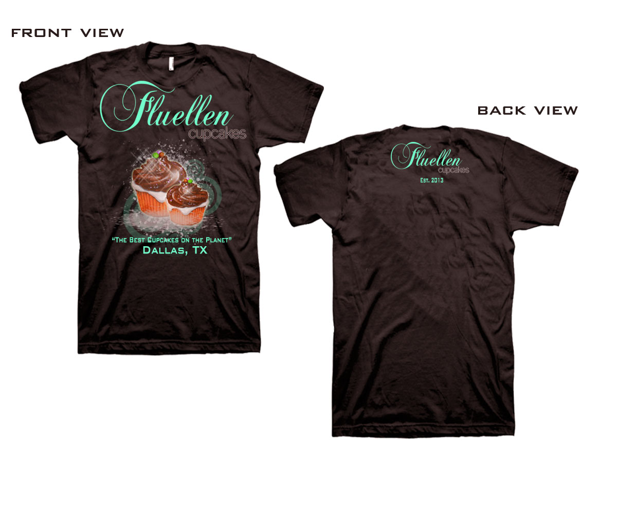 T-shirt Design by TRHZ for Fluellen Cupcakes | Design #1759880