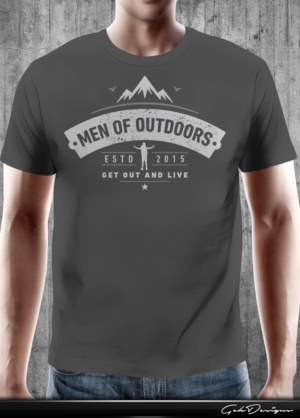 Men Of Outdoors - Official T-Shirt  | Design de T-shirt par gekgrfx