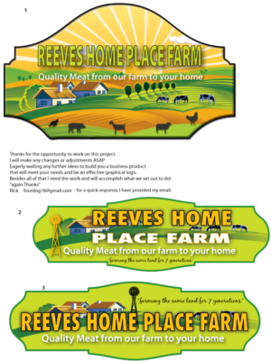 Logo Design by fourdog123 for Reeves Home Place Farm | Design #6802305