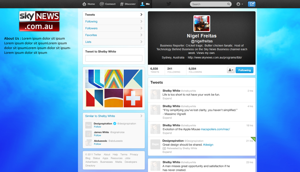 Twitter Design by Best Design Hub for Nigel Freitas | Design #1769098