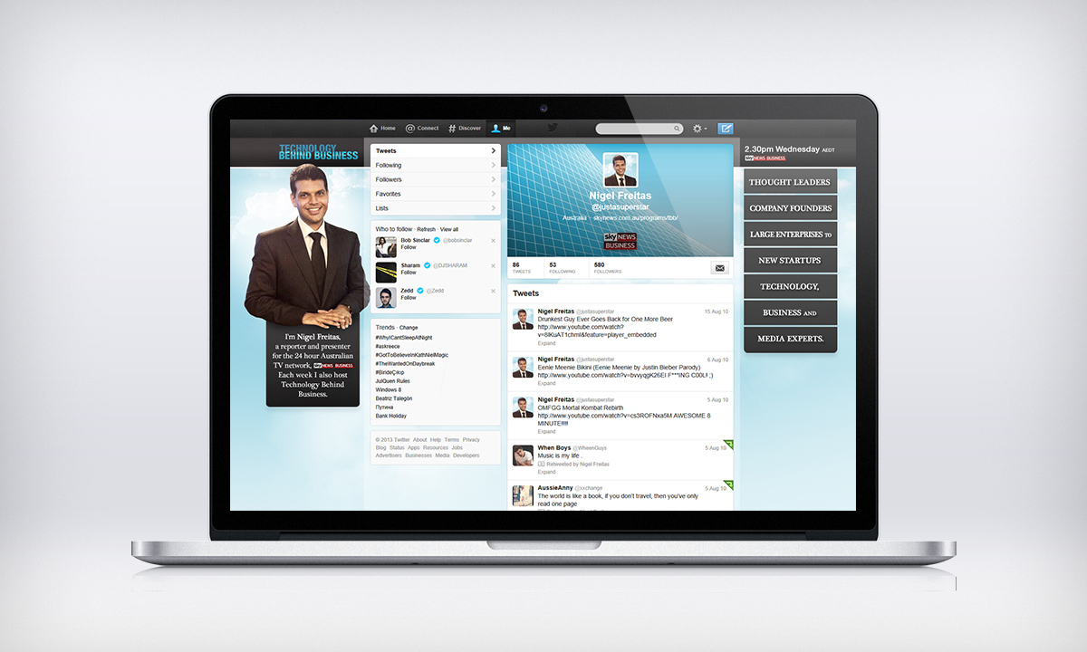 Twitter Design by Adam Daniel S. for Nigel Freitas | Design #1774253