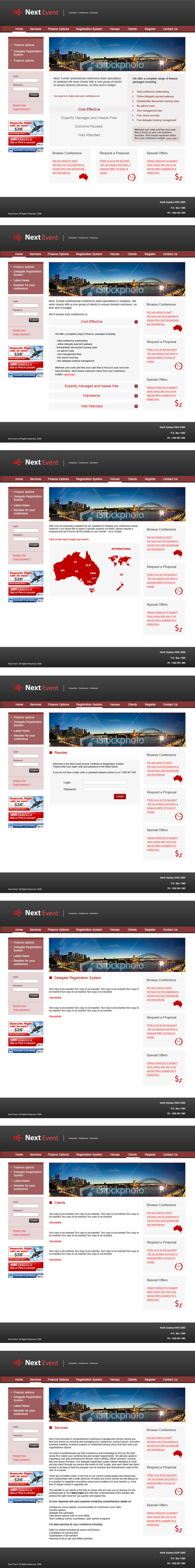 Web Design par riki pour Next Event | Design #11666