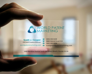 Business Card Design by INDIAN_Ashok for Desa Industries, Inc. D/B/A World Patent Marketing | Design: #6803396