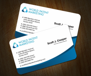 Design de Carte de Visite par Ernest Owusu pour Desa Industries, Inc. D/B/A World Patent Marketing | Design : #6808340