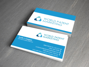 Business Card Design by Creations Box 2015 for Desa Industries, Inc. D/B/A World Patent Marketing | Design: #6803824