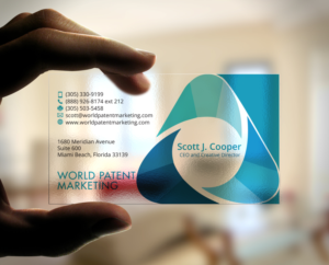 Design de Carte de Visite par HSYDESIGNER pour Desa Industries, Inc. D/B/A World Patent Marketing | Design : #6813995