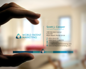 Design de Carte de Visite par HSYDESIGNER pour Desa Industries, Inc. D/B/A World Patent Marketing | Design : #6817598