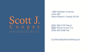 Business Card Design by Rachel CE for Desa Industries, Inc. D/B/A World Patent Marketing | Design #6805631