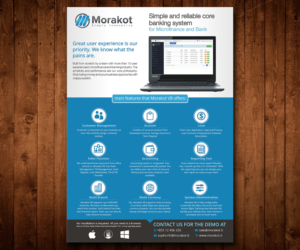 Flyer for Core Banking Software Company | Diseño de Flyer por Designers Hub