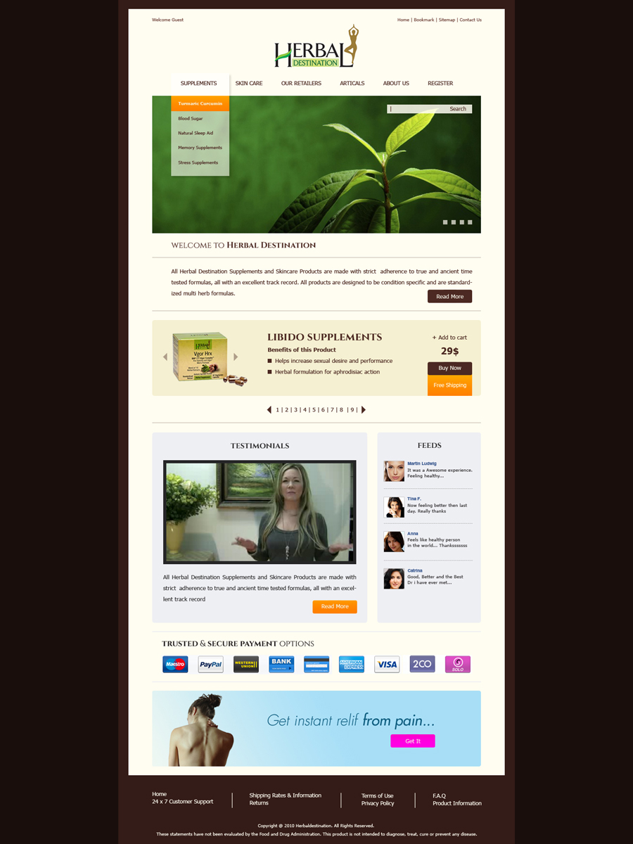 Web Design by Omee for this project | Design #1809729