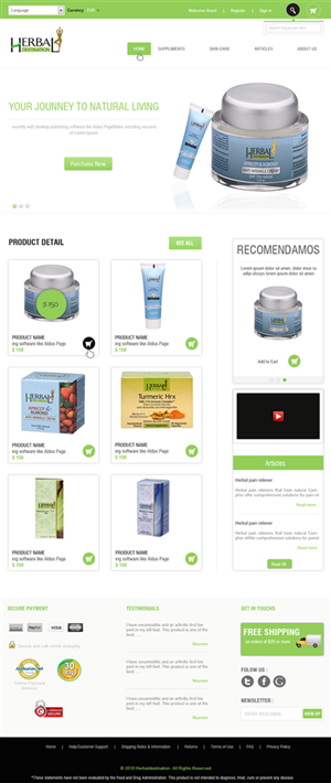 Web Design by Harpreet Singh for this project | Design: #1764308