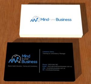 Visitenkarten-Design von Mysterious Design X für Mind in your business | Design #6840481