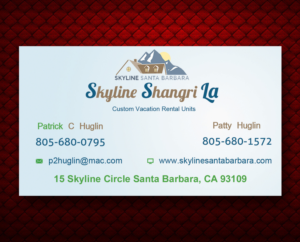 Diseño de Tarjeta de Presentación por Akaram Advertising para Skyline Santa Barbara | Diseño: #6844374