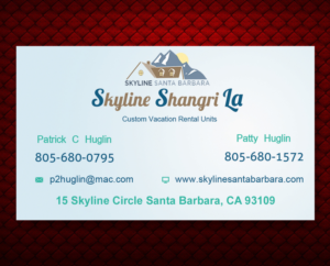 Diseño de Tarjeta de Presentación por Akaram Advertising para Skyline Santa Barbara | Diseño: #6863847