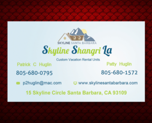 Diseño de Tarjeta de Presentación por Akaram Advertising para Skyline Santa Barbara | Diseño: #6867004
