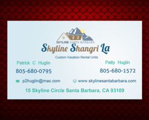 Diseño de Tarjeta de Presentación por Akaram Advertising para Skyline Santa Barbara | Diseño: #6867026