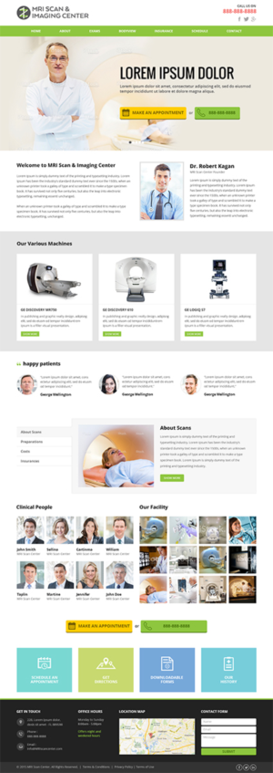 Web Design by RupalTechno for MRI Scan Center | Design: #6838959
