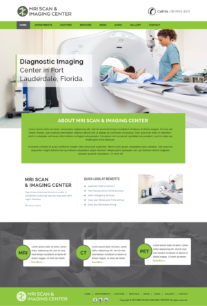 Diseño Web por webxvision para MRI Scan Center | Diseño: #6896464