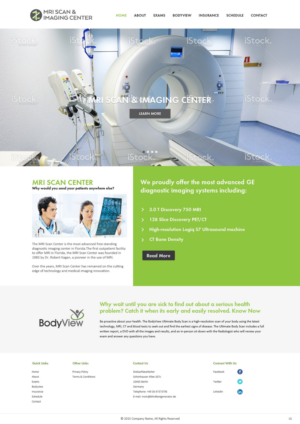 Diseño Web por pb para MRI Scan Center | Diseño: #6812125