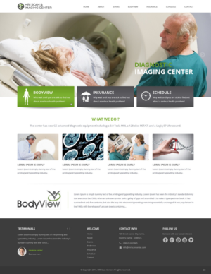 Diseño Web por pb para MRI Scan Center | Diseño: #6812159