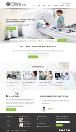 Web Design by pb for MRI Scan Center | Design: #6812163