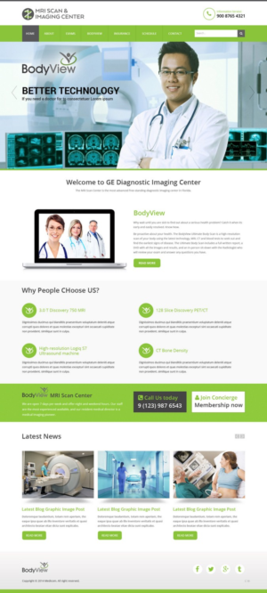 Web Design by pb for MRI Scan Center | Design: #6812194