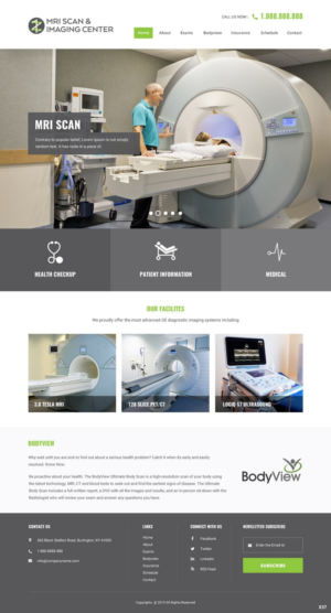 Web Design by pb for MRI Scan Center | Design: #6812195