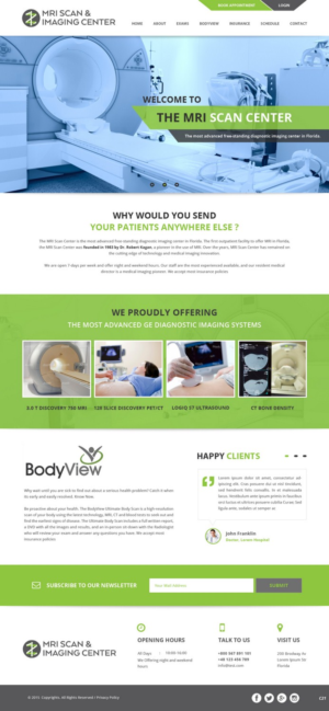 Web Design by pb for MRI Scan Center | Design: #6812203