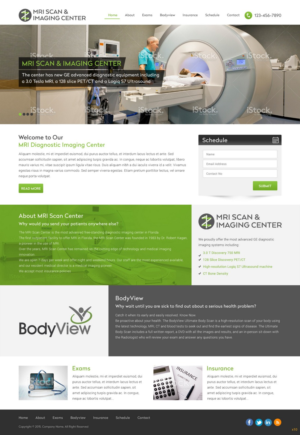 Web Design by pb for MRI Scan Center | Design: #6820242