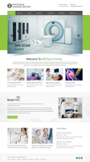 Web Design by pb for MRI Scan Center | Design: #6820247