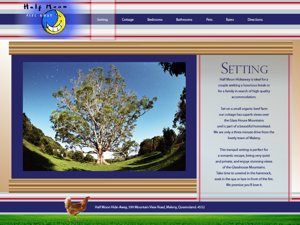 Web Design by ganz abecia for Half Moon Hideaway | Design #365803