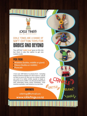 Diseño de Flyer por debdesign para ickle tings | Diseño #6830636