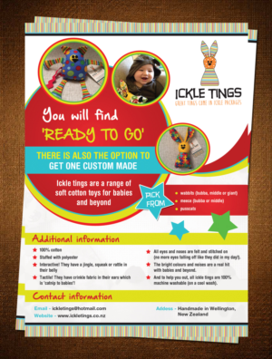 Diseño de Flyer por creative.bugs para ickle tings | Diseño #6839566