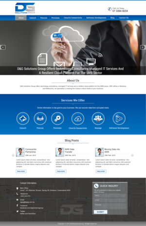Diseño Web por harmi_199 para D&G Solutions Group | Diseño: #6850633